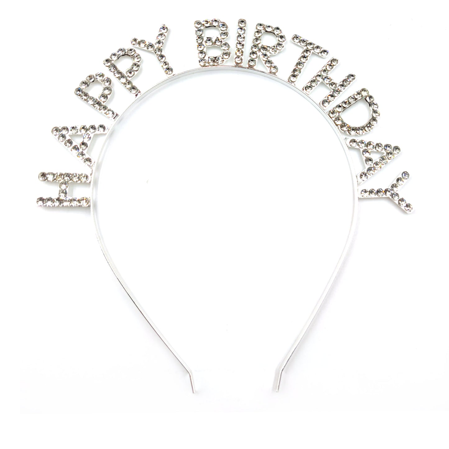 Iron Alloy Rhinestone Happy Birthday Head Band HB101 (12PC)