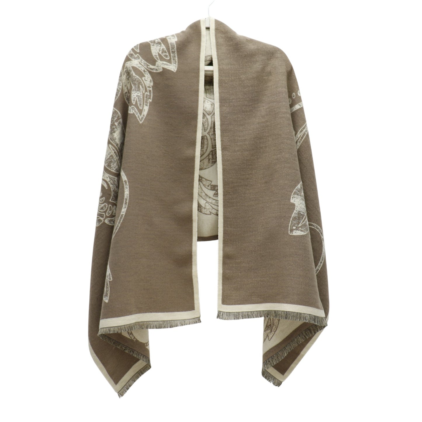 Cashmere Feel Winter Rose Pattern Reversible Scarf SCF5726-45(12PC)