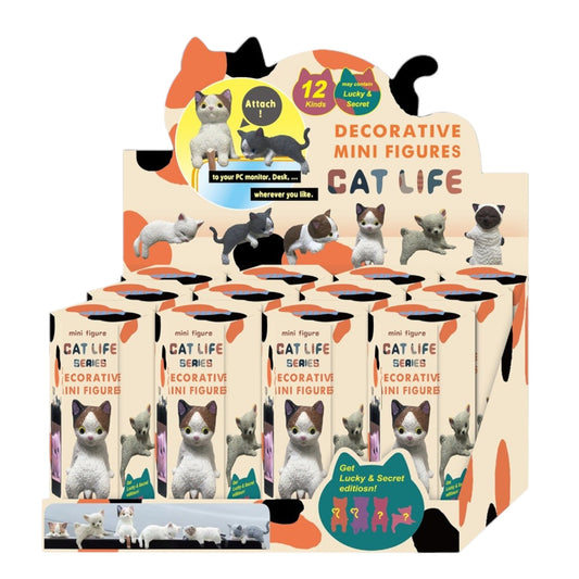 CAT LIFE DECORATIVE MINI FIGURES 9117 (12PC)
