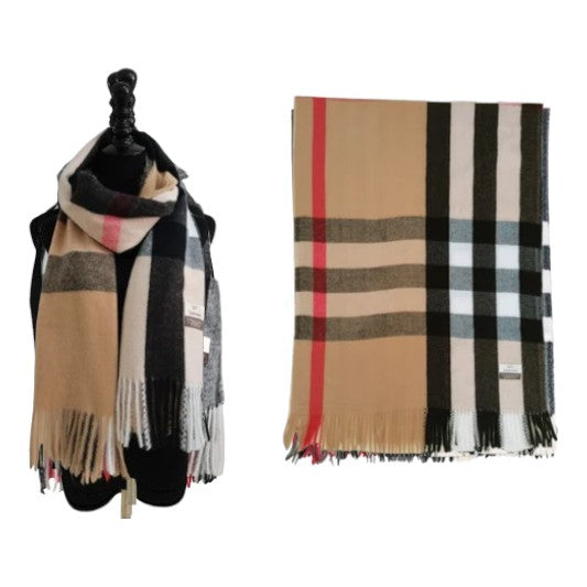 Cashmere Feel Check Pattern Scarves SCF1101 (12PC)