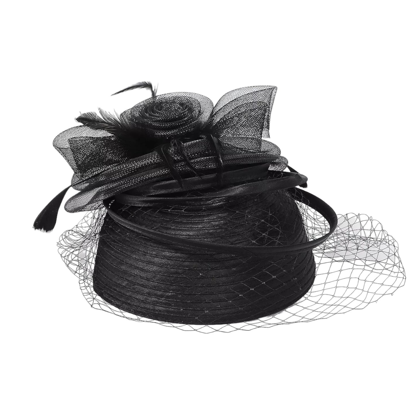 VINTAGE FASCINATOR CHURCH DERBY COCKTAIL TEA PARTY PILLBOX HAT  FF919 (1PC)