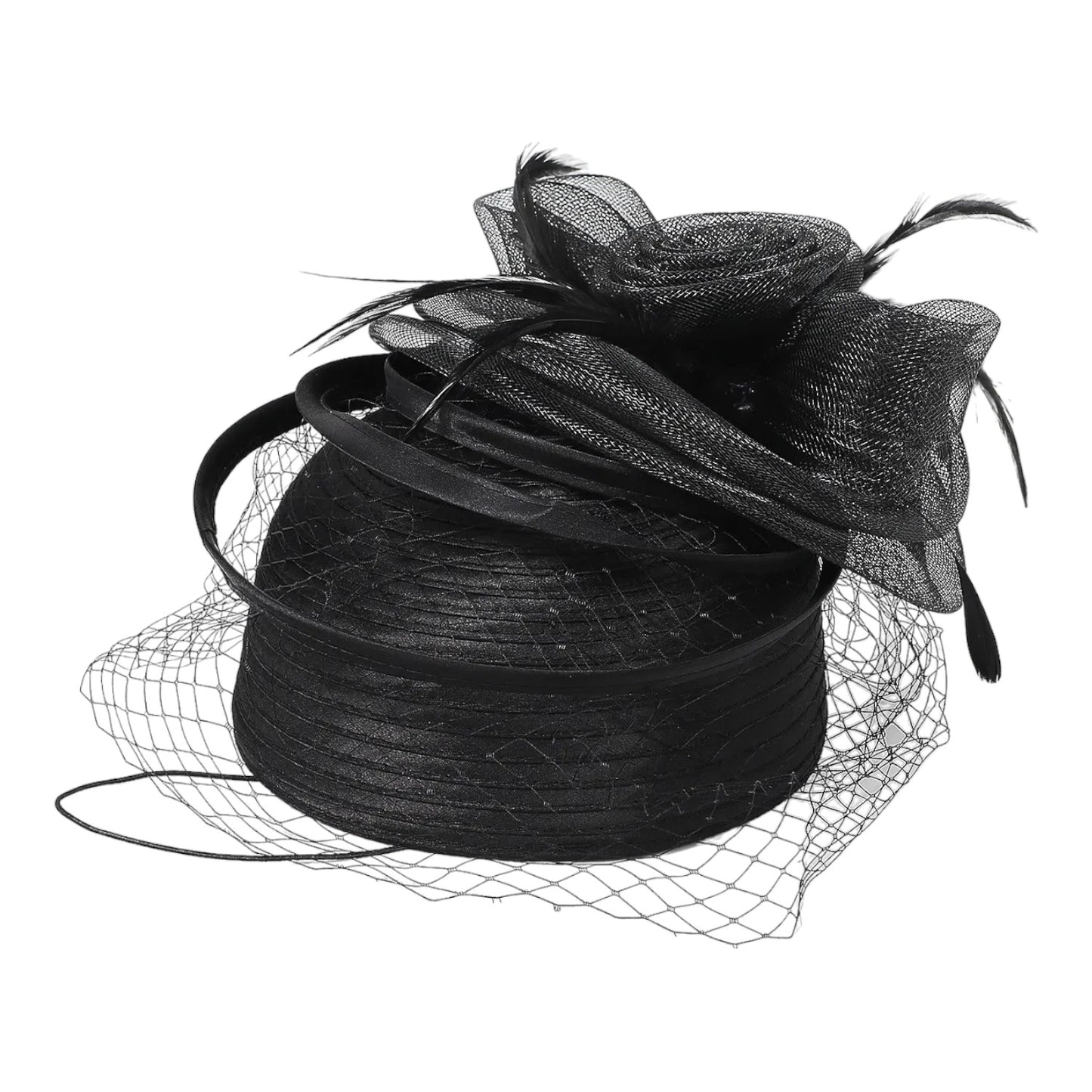VINTAGE FASCINATOR CHURCH DERBY COCKTAIL TEA PARTY PILLBOX HAT  FF919 (1PC)