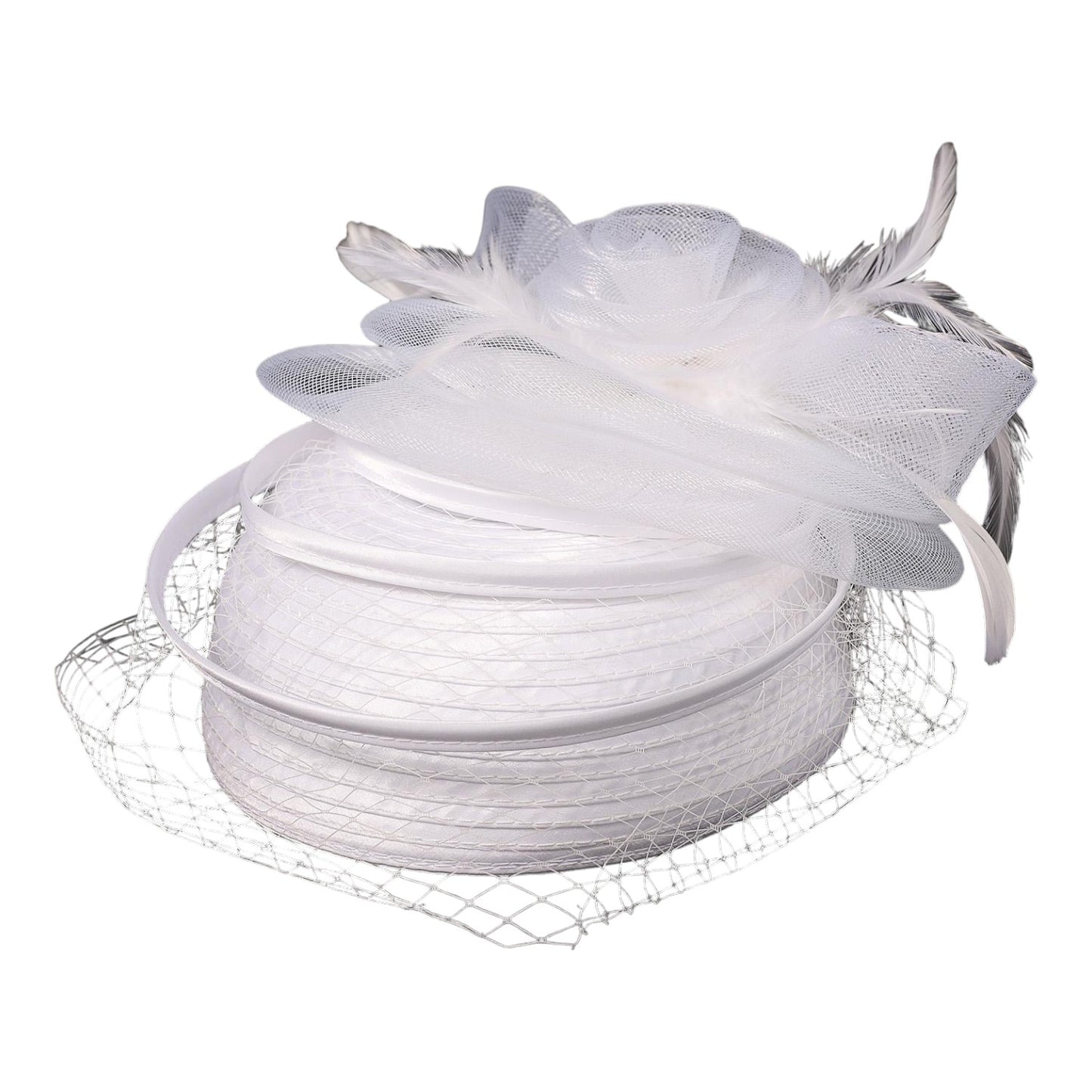 VINTAGE FASCINATOR CHURCH DERBY COCKTAIL TEA PARTY PILLBOX HAT  FF919 (1PC)