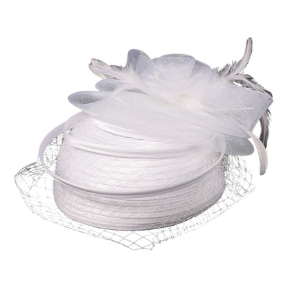 VINTAGE FASCINATOR CHURCH DERBY COCKTAIL TEA PARTY PILLBOX HAT  FF919 (1PC)