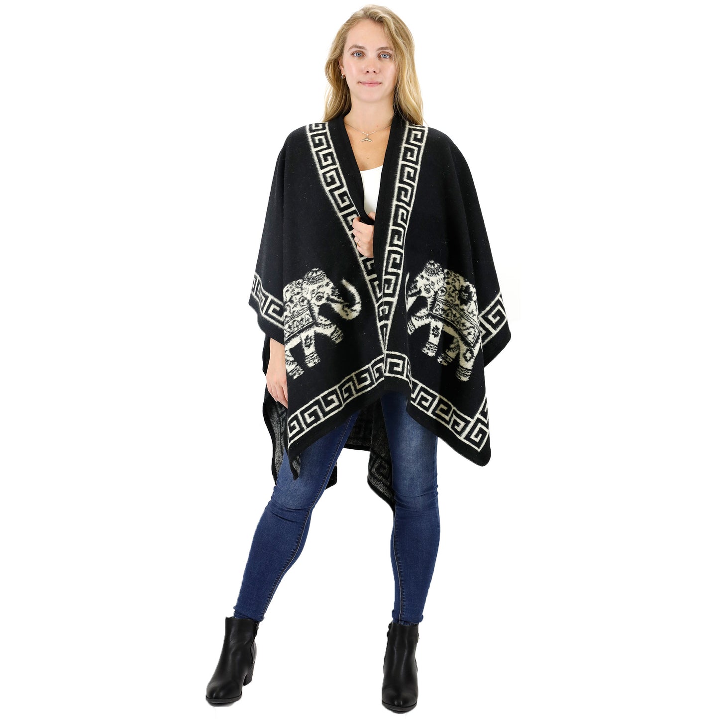 Elephant Pattern Shawl P3809 (6PC)