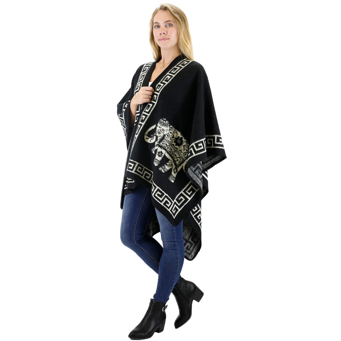 Elephant Pattern Shawl P3809 (6PC)