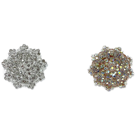 Rhinestone Flower Brooch Bc0427-9 (12pc)