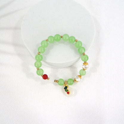 Natural Stone Charm Bracelet CBR3720-3 (12PC)