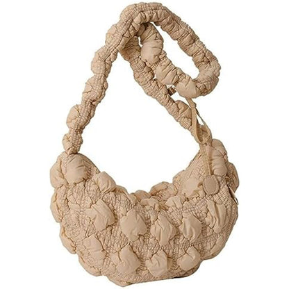 Puffer Quilted Crescent Crossbody Bag BG0972 (1PC)