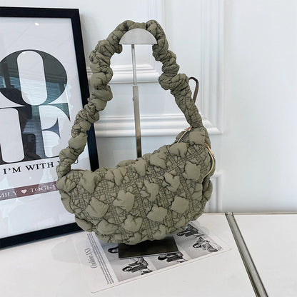 Puffer Quilted Crescent Crossbody Bag BG0972 (1PC)