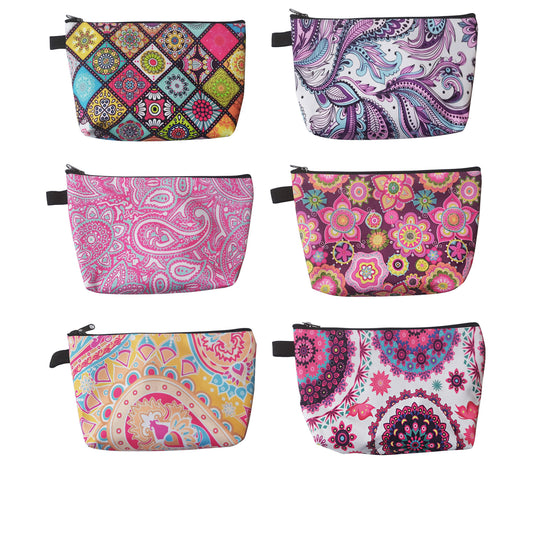 Paisley Pattern Makeup Pouch BG3111-53 (12PC)