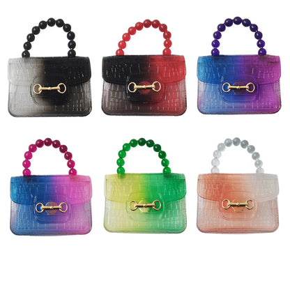 Clear Python Pattern Mini Jelly Purse BG3113-38 (12PC)