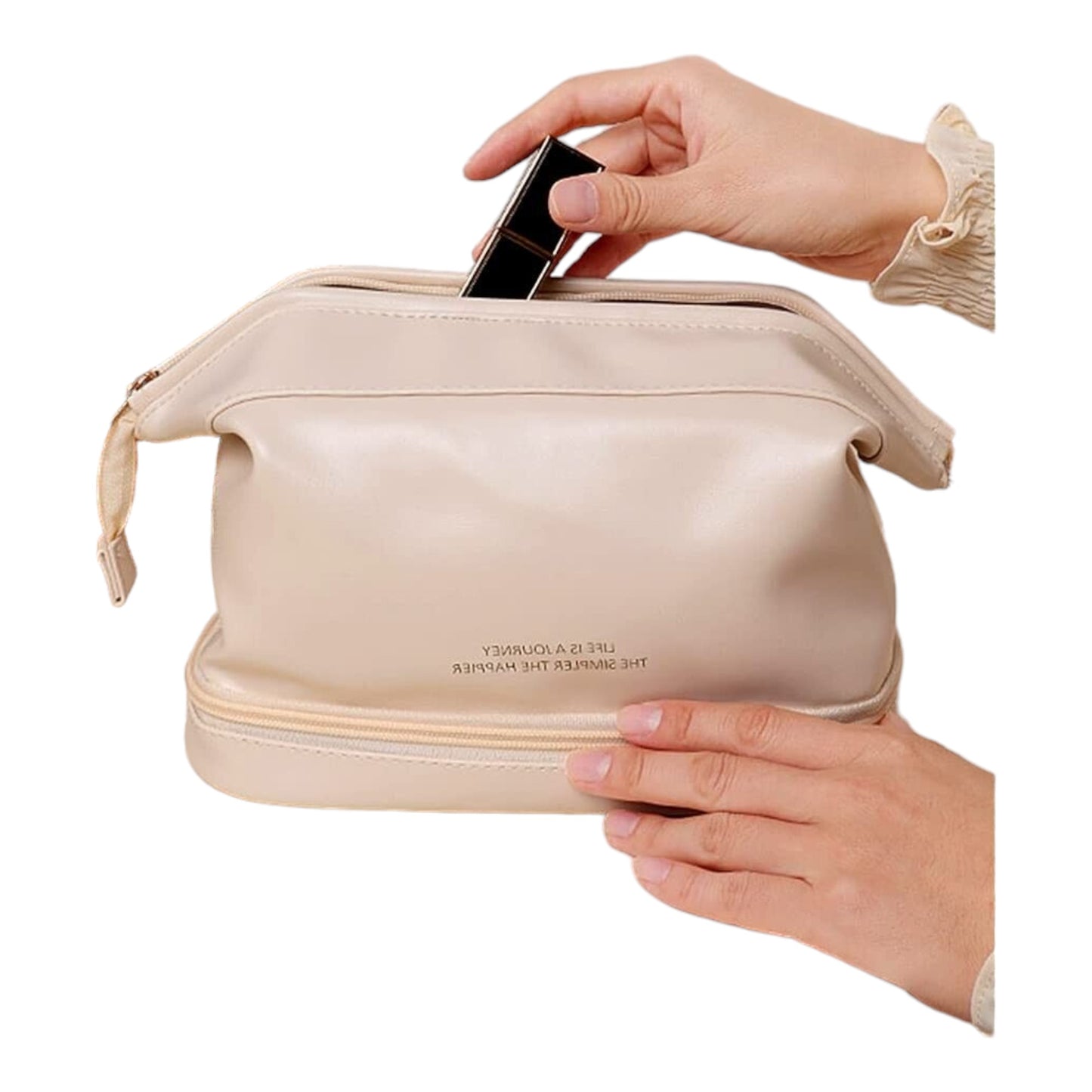 Large Capacity Makeup Cosmetic Pouch Bag BG4224-3 (6pc)