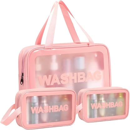 Waterproof Portable Cosmetic Bag 3pc Set BG4224-4 (6PC)