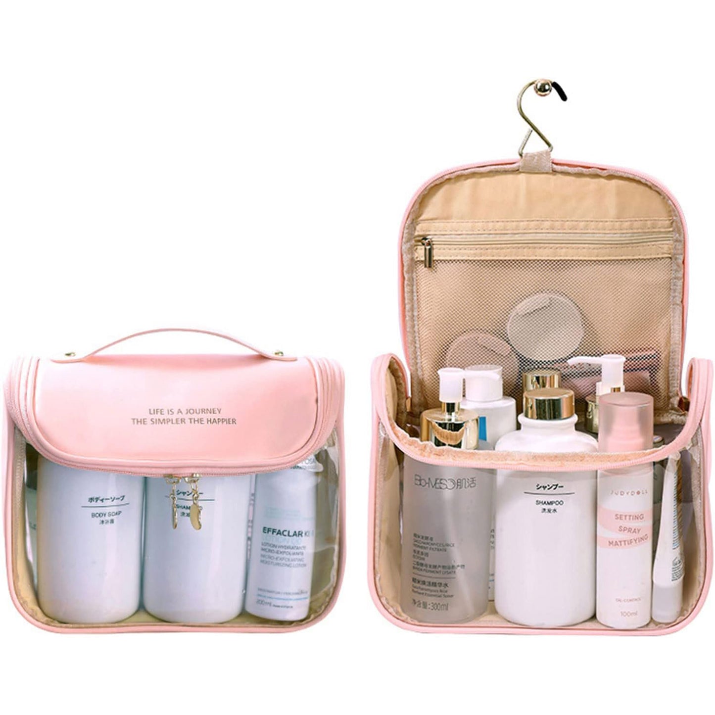 Waterproof Travel Hanging Cosmetic Bag BG4224-5 (6PC)