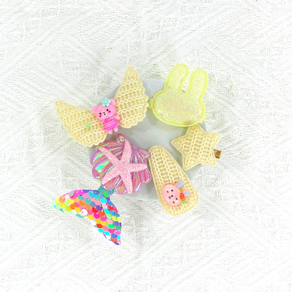 Kids Cute Cartoon Bunny Hair Clips BH4229-1 (12PC)