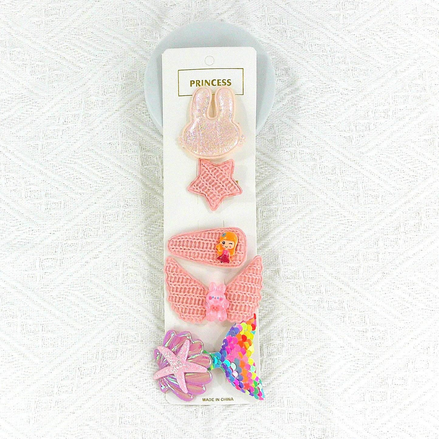 Kids Cute Cartoon Bunny Hair Clips BH4229-1 (12PC)