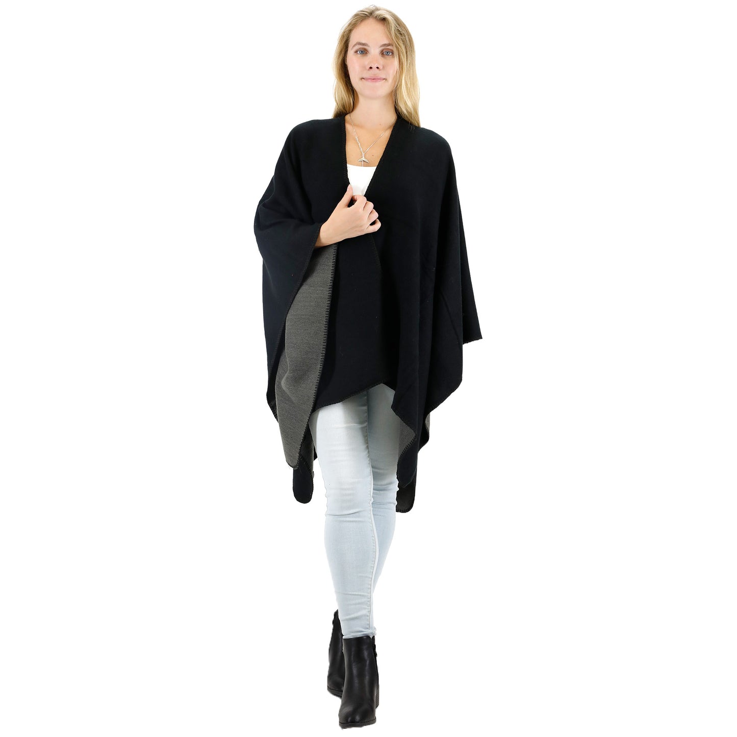 REVERSIBLE TWO TONE SHAWL PC2016 (6PC)