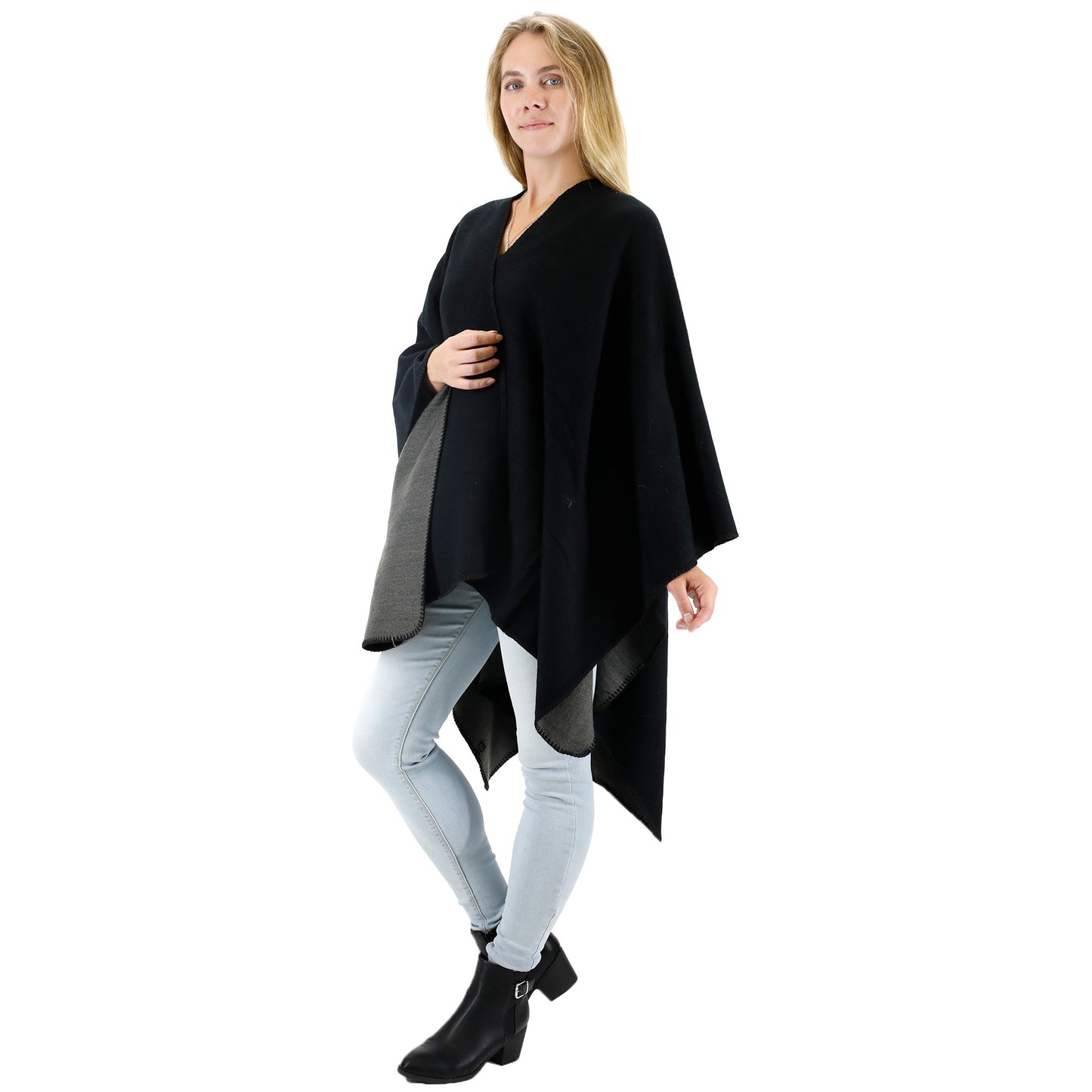 REVERSIBLE TWO TONE SHAWL PC2016 (6PC)