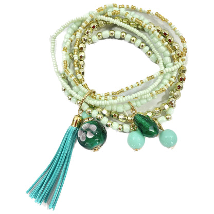 Tassel Bead Bracelet BR2221-19. (12PC)