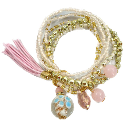 Tassel Bead Bracelet BR2221-19. (12PC)
