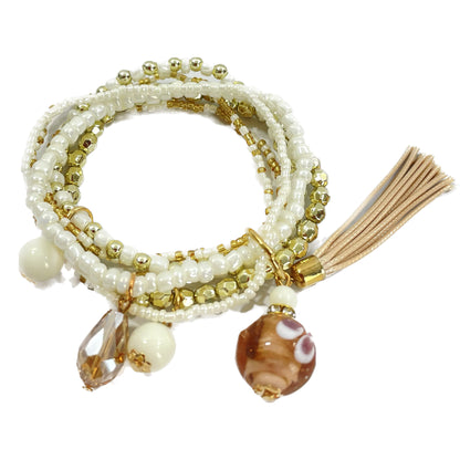 Tassel Bead Bracelet BR2221-19. (12PC)