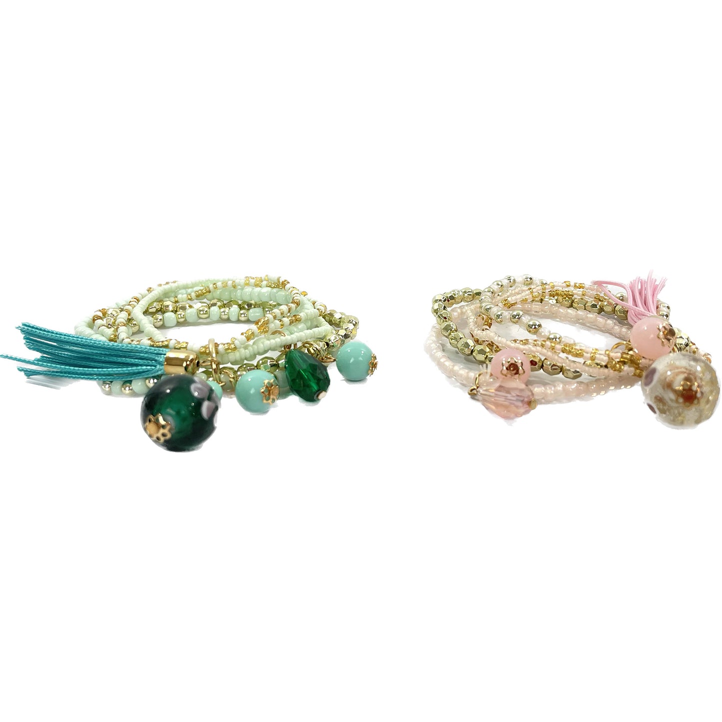 Tassel Bead Bracelet BR2221-19. (12PC)