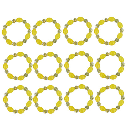 Natural Stone Bracelet CBR3719-9YE (12PC)