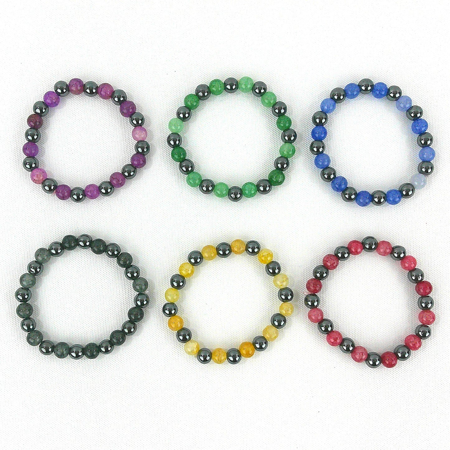 Natural Stone Ball Bracelet BR3723-17 (12PC)