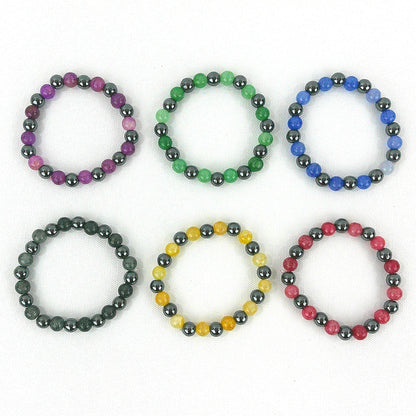 Natural Stone Ball Bracelet BR3723-17 (12PC)