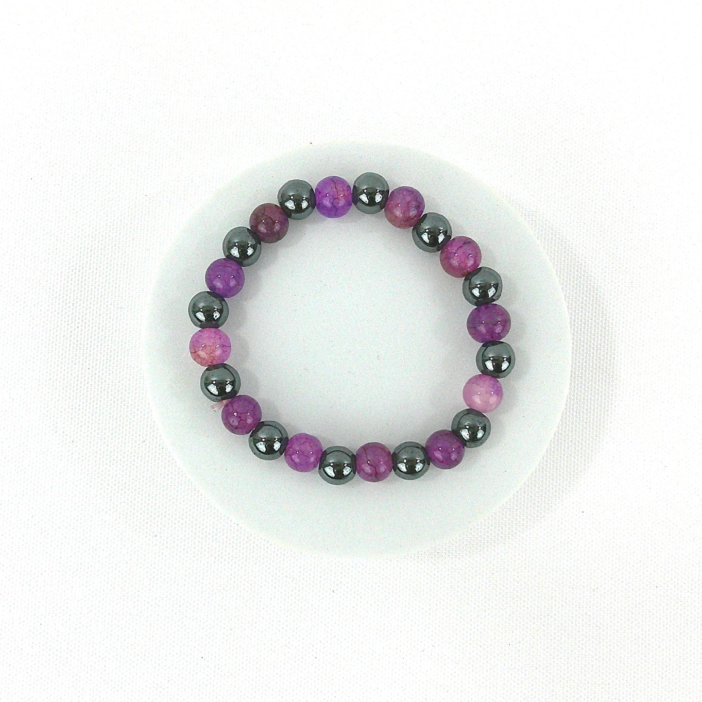 Natural Stone Ball Bracelet BR3723-17 (12PC)