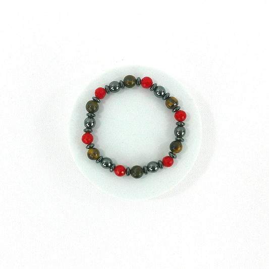 Natural Stone Ball Bracelet BR3723-18 (12PC)