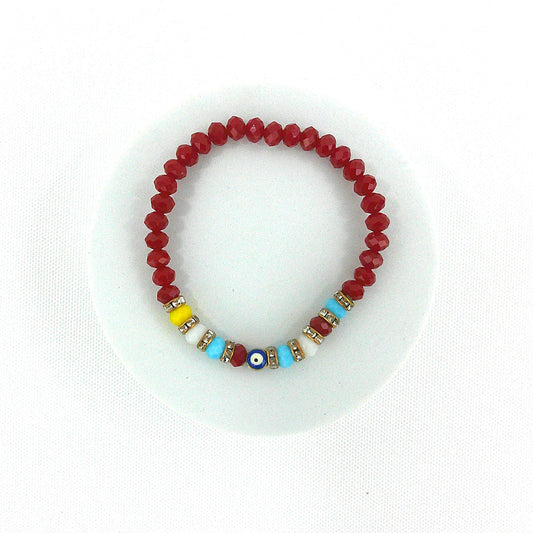 Bead Evil Eye Bracelet BR3723-3 (12PC)