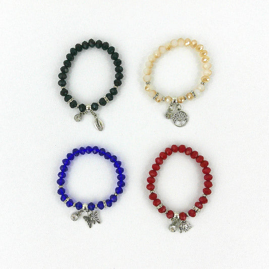 Bead Lucky Charm Bracelet BR3723-9 (12PC)