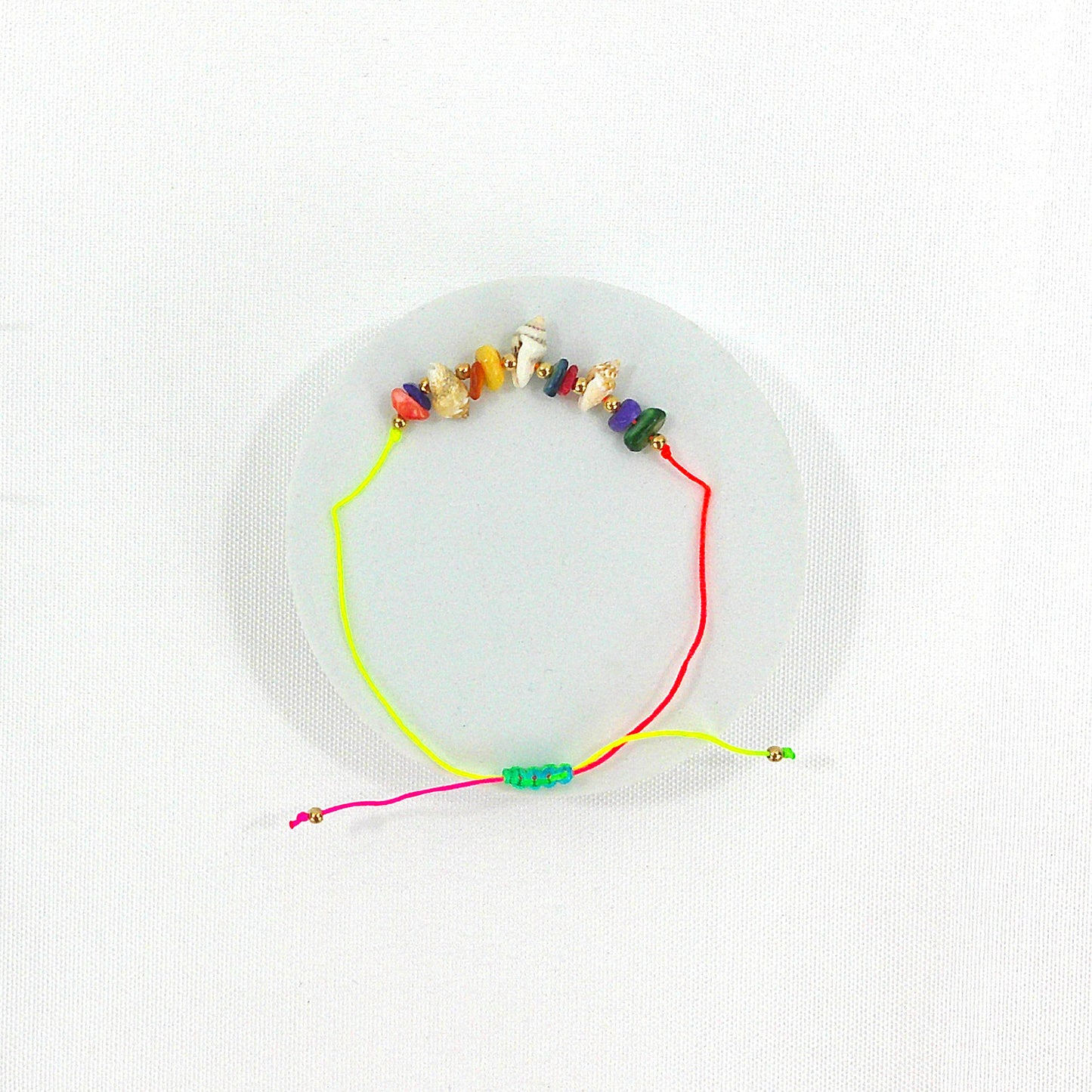 Turban Shell Adjustable Bracelet BR3724-17 (12PC)
