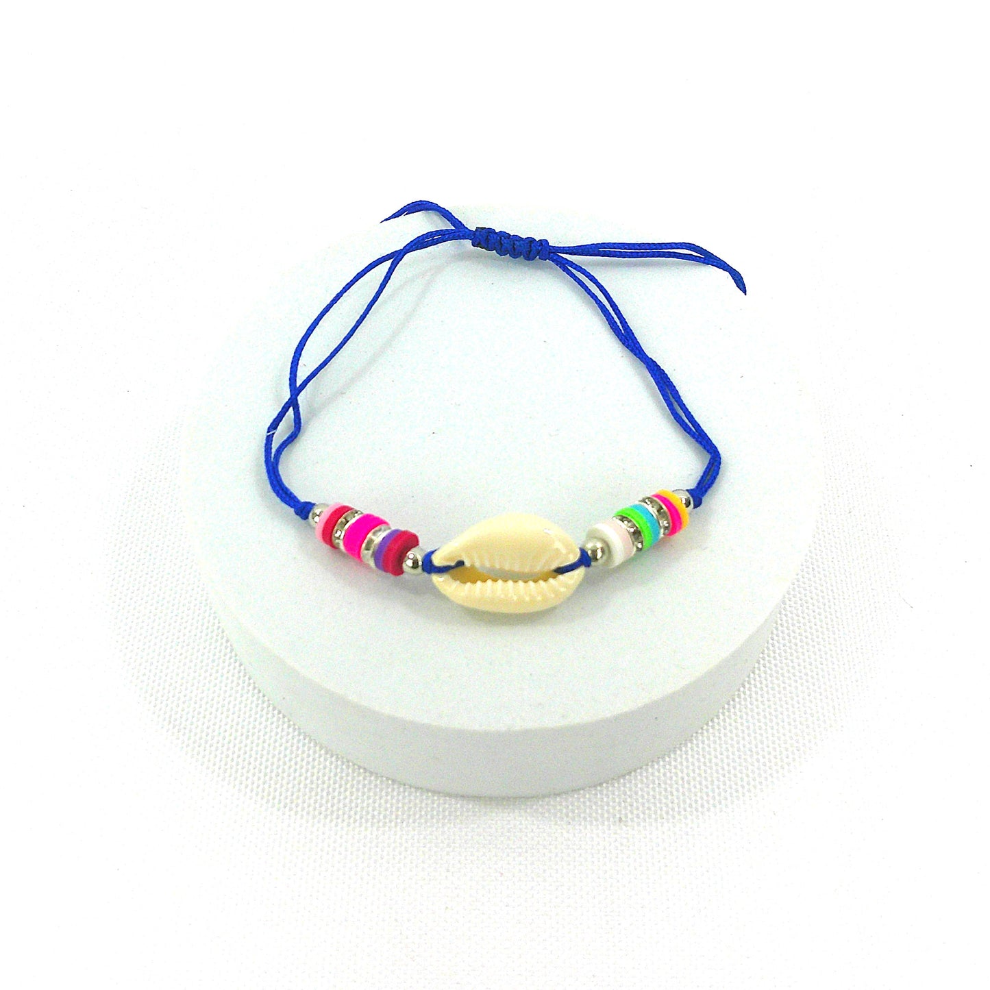 Bead Shell Adjustable Bracelet BR3724-23 (12PC)