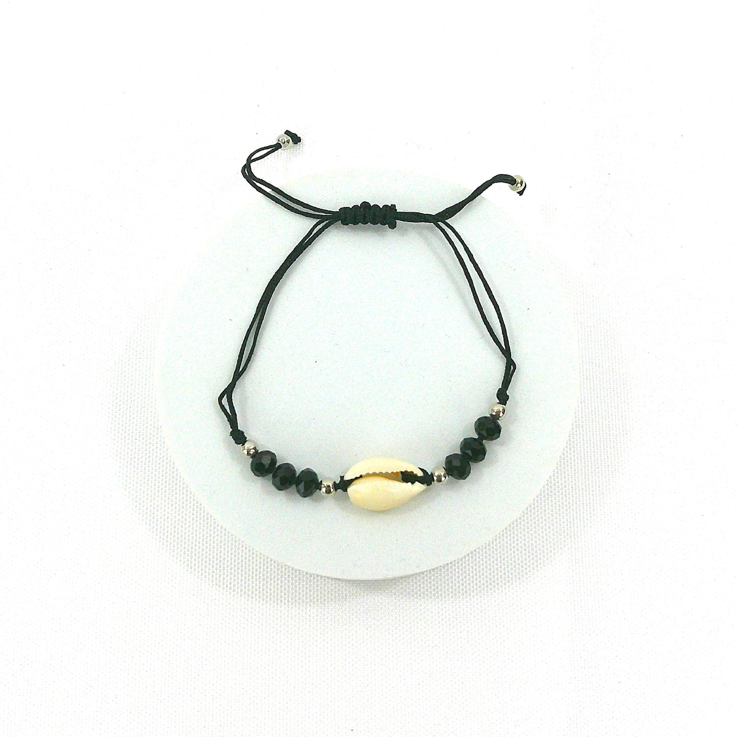 Bead Shell Adjustable Bracelet BR3724-24 (12PC)