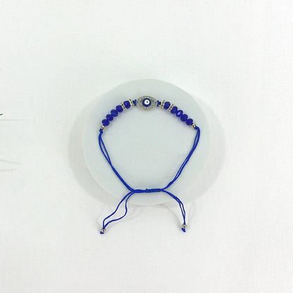 Bead Evil Eye Charm Adjustable Bracelet BR3724-8 (12PC)