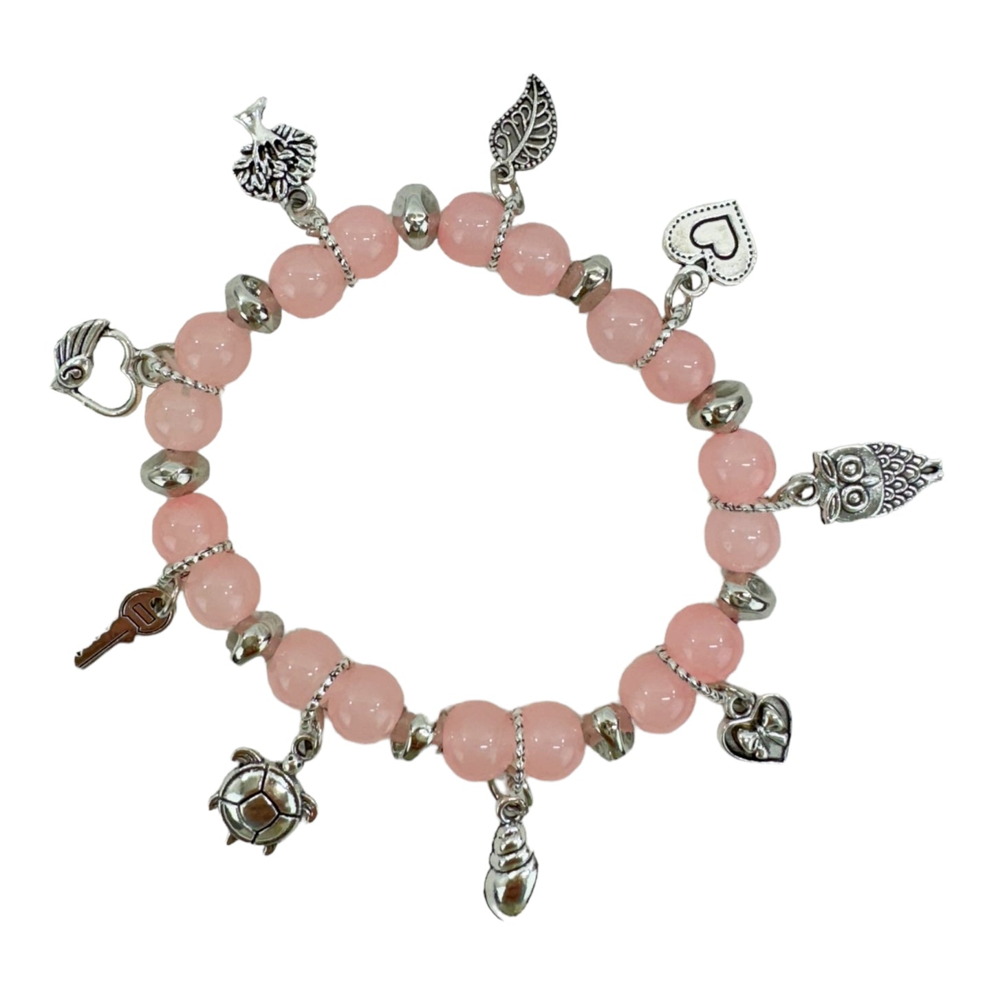 Natural Stone Multi Charm Bracelet BR4226-5 (12PC)