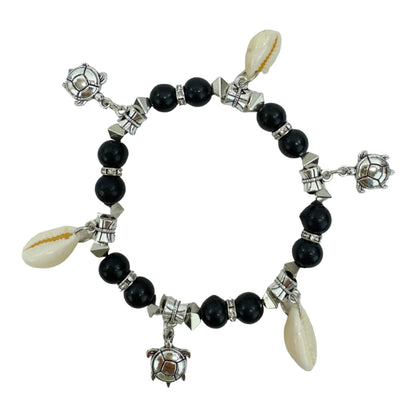 Natural Stone Shell Charm Bracelet BR4226-7 (12PC)
