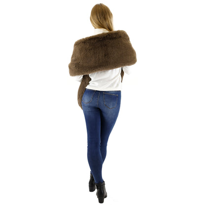 MINK FUR SHAWL WIDE P3735 (3PC)
