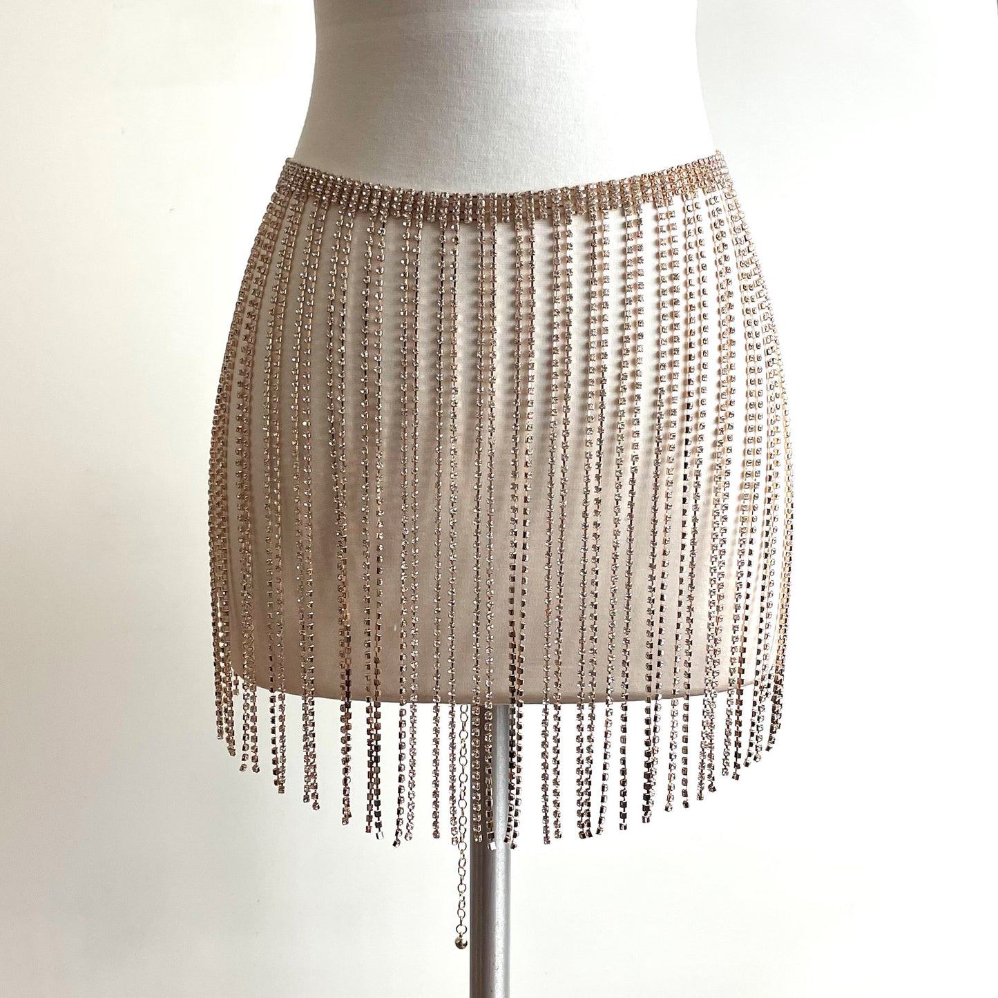 Rhinestone Fringed Belt BT0506-6 (1PC)