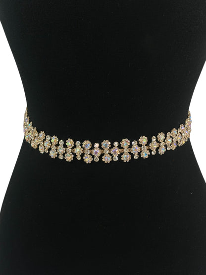 Rhinestone Flower Wedding Belt BT6018 (1PC)