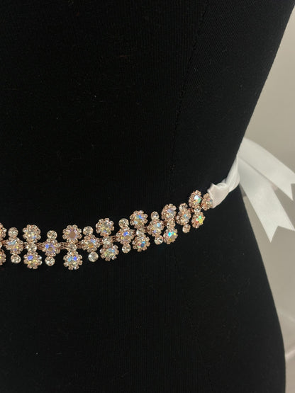 Rhinestone Flower Wedding Belt BT6018 (1PC)