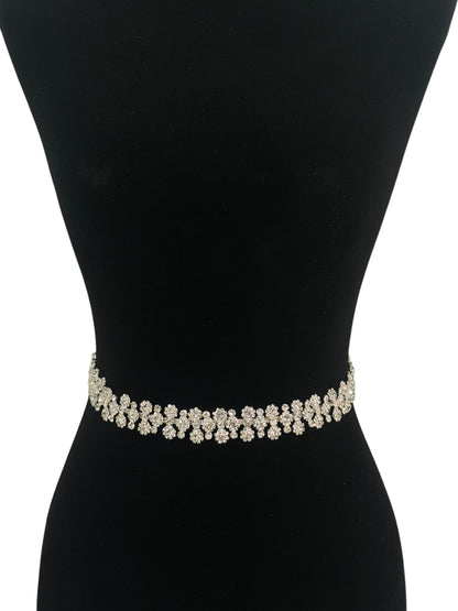 Rhinestone Flower Wedding Belt BT6018 (1PC)