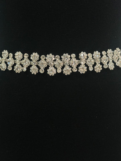 Rhinestone Flower Wedding Belt BT6018 (1PC)