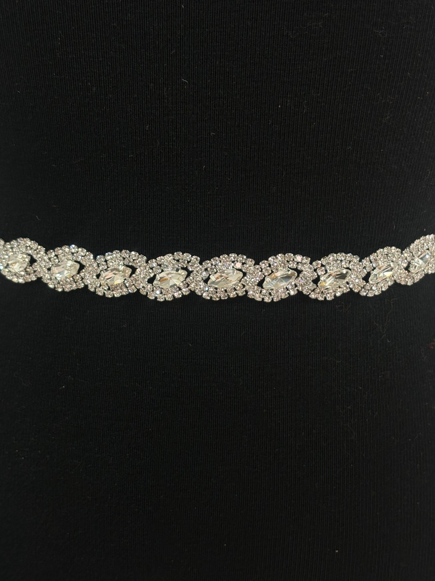 Rhinestone Oval Wedding Belt BT704 (1PC)