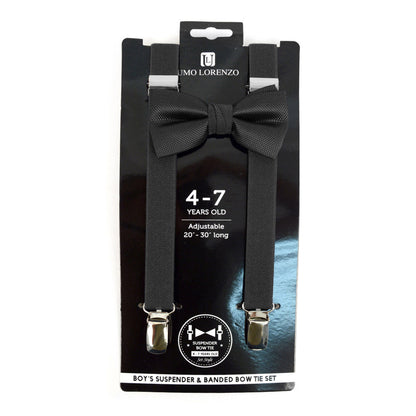 Boy's 4-7 Years Old Clip-on Suspenders & Bow Tie Set BTHSU47-6308 (1PC)
