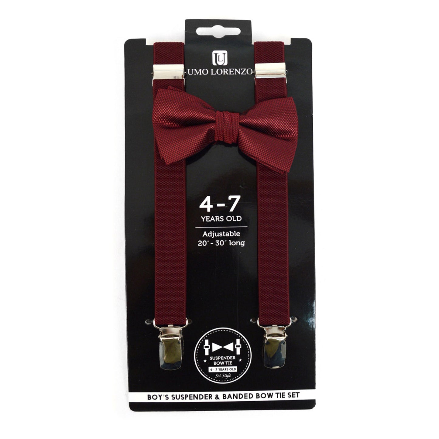 Boy's 4-7 Years Old Clip-on Suspenders & Bow Tie Set BTHSU47-6308 (1PC)