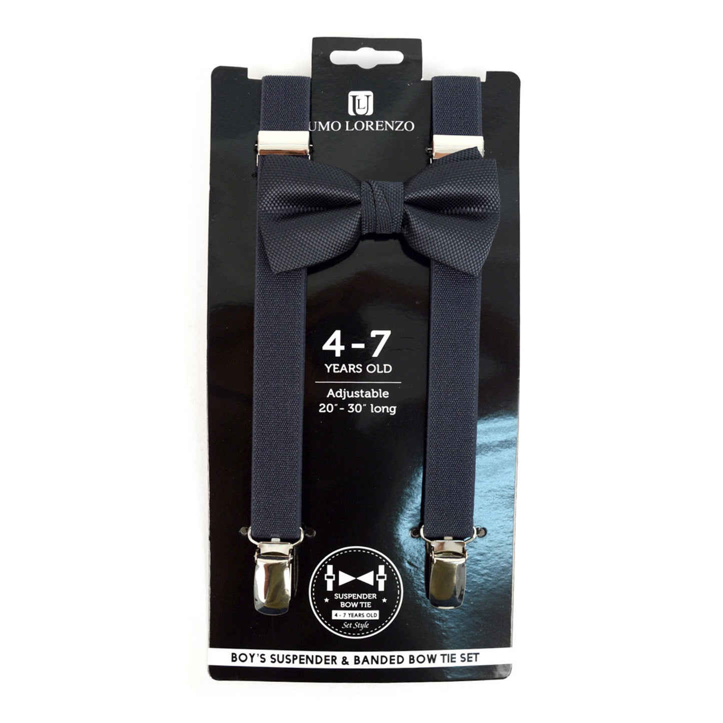 Boy's 4-7 Years Old Clip-on Suspenders & Bow Tie Set BTHSU47-6308 (1PC)